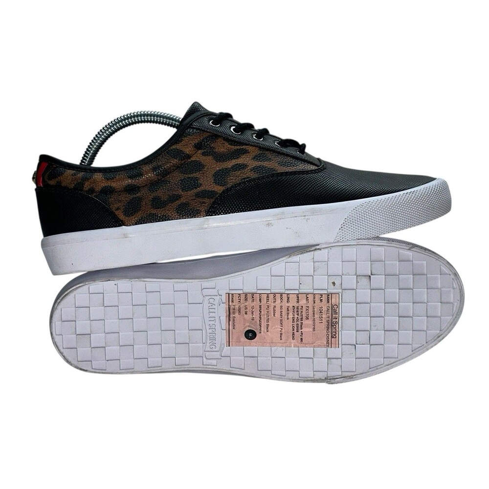 Disney x Call It Spring Lion King Collection Leopard Printed Sneakers Size 9